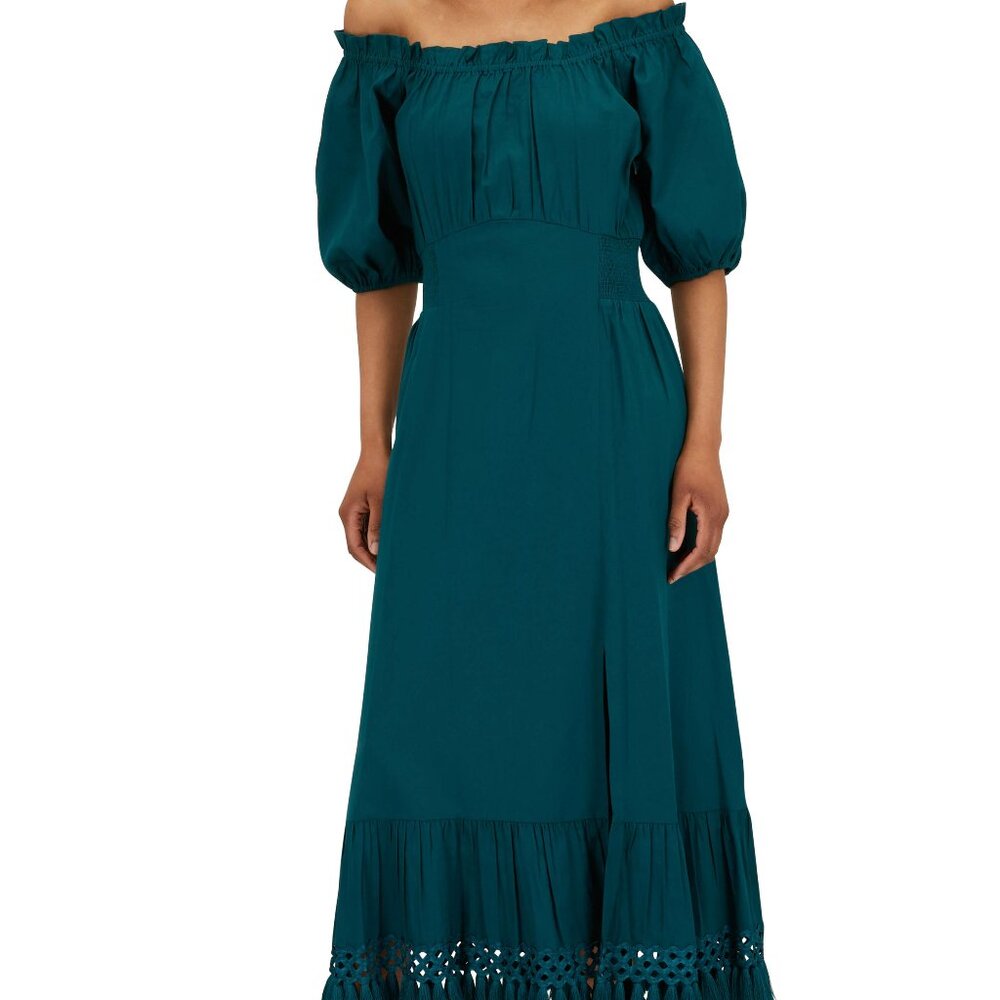 SACHIN+BABI Dragonfly Jacqueline Emerald Green MaxiLong CocktailParty Dress Sz 6